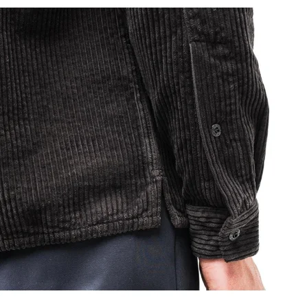 Stone Island Corduroy 2 Pocket Overshirt (Dunkelgrau)