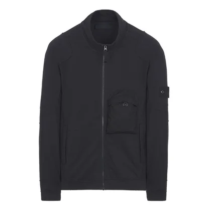 Stone Island Knit Cardigan 'Ghost Piece' (Navy Blau)