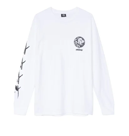 Stüssy Spirit Guide LS Tee (Weiß)