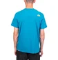 The North Face M SS Fine Tee (Blau / Gelb)