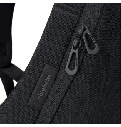 côte&ciel Isar Small EcoYarn Backpack (Schwarz)