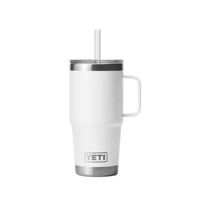 Yeti Rambler Straw Mug 25oz (739ml) (Weiss)