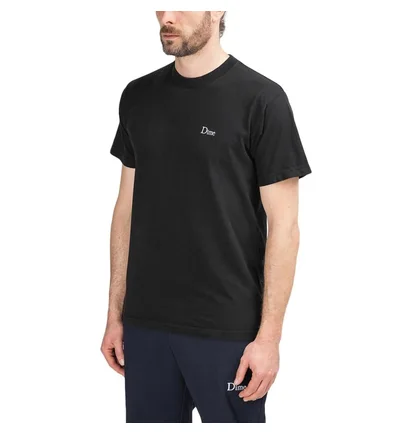 Dime Classic Embroidered T-Shirt (Schwarz)