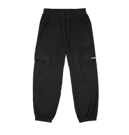 Dime Fleece Round Cargo Pants (Schwarz)