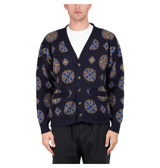 Fucking Awesome Three Kingdoms Cardigan (Dunkelblau)