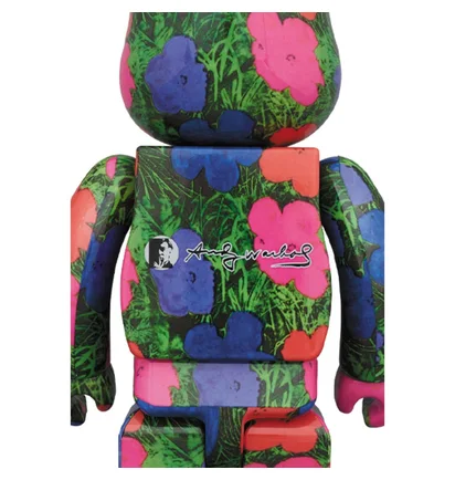 Medicom 1000% Andy Warhol Flowers Be@rbrick Toy