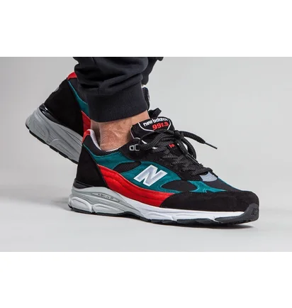 New Balance M 9919SCF - Made in England '.9 Pack' (Schwarz / Rot / Türkis)