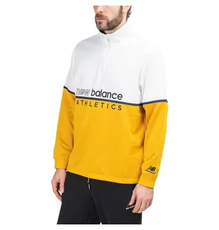 New Balance MT01506 VGL Track Sweatshirt (Weiß / Gelb)