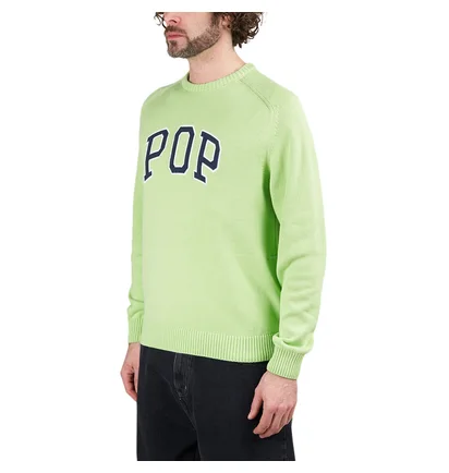Pop Trading Company Arch Knitted Crewneck (Neon)