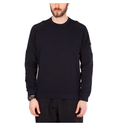 Stone Island Sweat Shirt Crewneck 'Ghost Piece' (Dunkelblau)