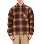 Stüssy Shadow Plaid Sherpa Zip Shirt (Braun)
