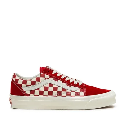 Vans Vault UA OG Old Skool LX (Rot / Checkerboard)