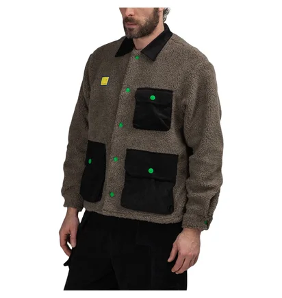 Brain Dead Sherpa Chore Coat (Braun / Schwarz)