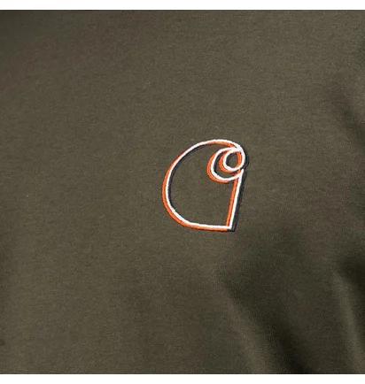 Carhartt WIP Commission Logo T-Shirt (Olive)
