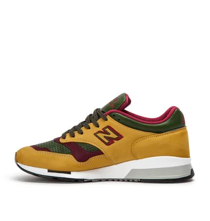 New Balance M 1500 TGB 'Made in England' (Ocker / Dunkelrot / Grün)