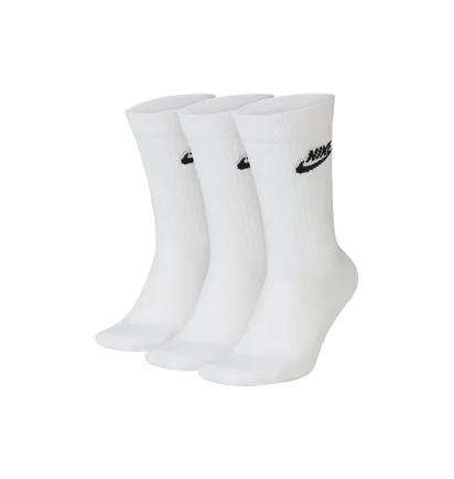 Nike Sportswear Everyday Essential Crew Socks 3-Pack (Weiß / Schwarz)
