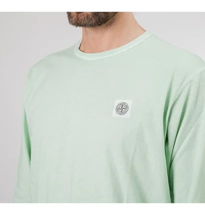 Stone Island Long Sleeve 'Fissato' Dye Treatment (Mint)