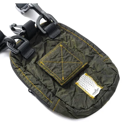 Stone Island Shadow Project Compact Pouch (Olive / Schwarz)