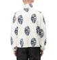 Stüssy Mask Jacquard Sherpa Jacket (Weiß / Schwarz)