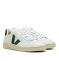 Veja V-12 Leather (Weiß / Grün)