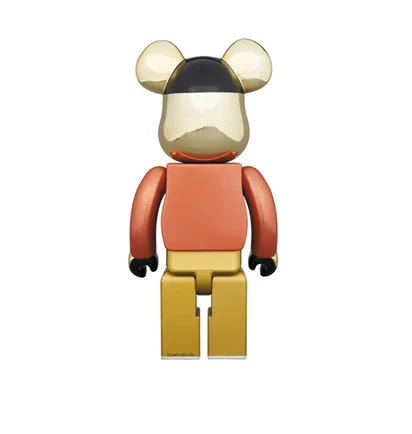 Medicom 400% Daftpunk Be@rbrick Toy (Black / Gold)