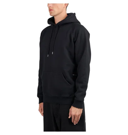 Pop Trading Company Logo Hooded Sweat (Schwarz / Weiss)