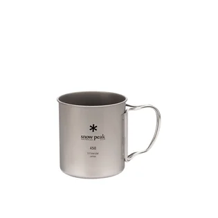 Snow Peak Titanium Single Wall 450 Mug (Silber)