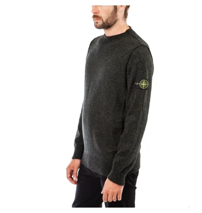 Stone Island Alpaca Crewneck (Oliv)