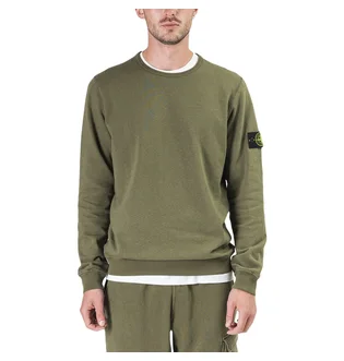 Stone Island Fleece Sweat Shirt (Olive)