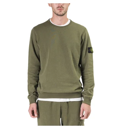 Stone Island Fleece Sweat Shirt (Olive)
