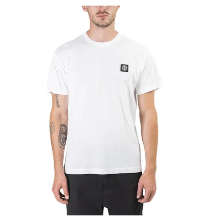 Stone Island Small Logo Patch T-Shirt (Weiß)
