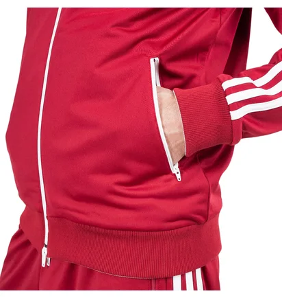 adidas x Human Made Firebird Track Jacket (Rot / Grau)
