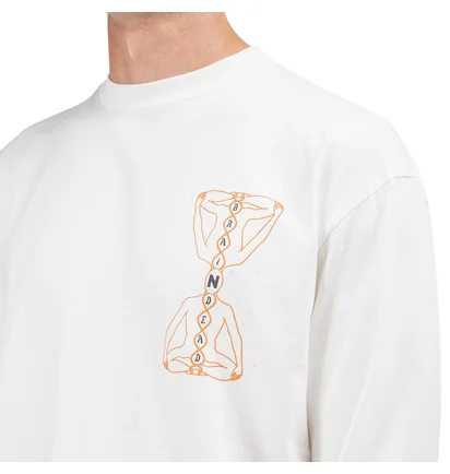 Brain Dead Human Dimension Longsleeve (Weiß)