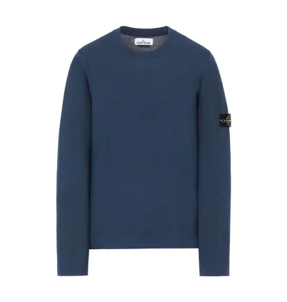 Stone Island Pigment DYE Knit Pullover (Navy)