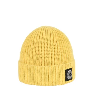 Stone Island Ribbed Beanie (Senfgelb)