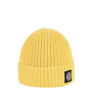 Stone Island Ribbed Beanie (Senfgelb)