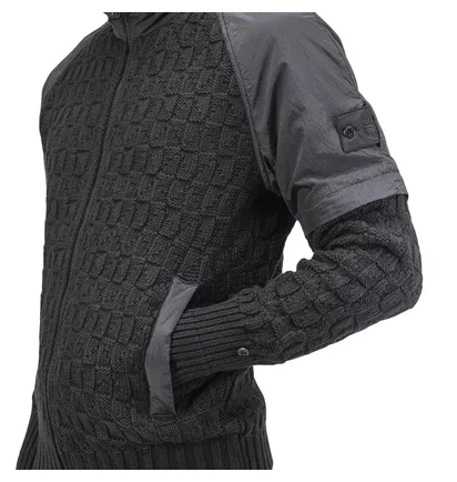 Stone Island Shadow Project Convertible Knit Jacket (Schwarz)