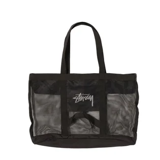 Stüssy Mesh Beach Tote Bag (Schwarz)