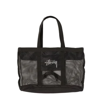 Stüssy Mesh Beach Tote Bag (Schwarz)