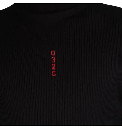032c Seamless Turtleneck (Schwarz)