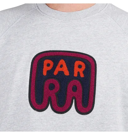 by Parra Fast Food Logo Crew Neck Sweatshirt (Grau)