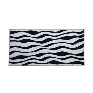 by Parra Waves Of The Navy Bath Towel (Navy / Weiß)
