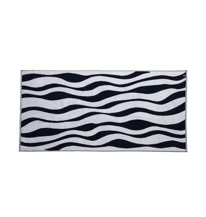 by Parra Waves Of The Navy Bath Towel (Navy / Weiß)