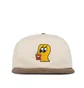 Brain Dead Duck Face 6 Panel Hat (Beige)