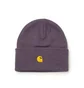 Carhartt WIP Chase Beanie (Lila / Gold)