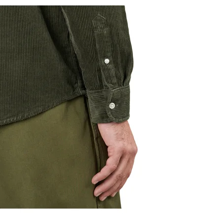 Carhartt WIP Longsleeve Madison Cord Shirt (Grün)