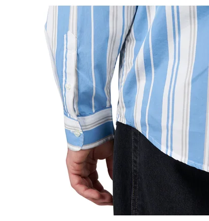 Carhartt WIP L/S Romero Shirt (Blau / Weiß)