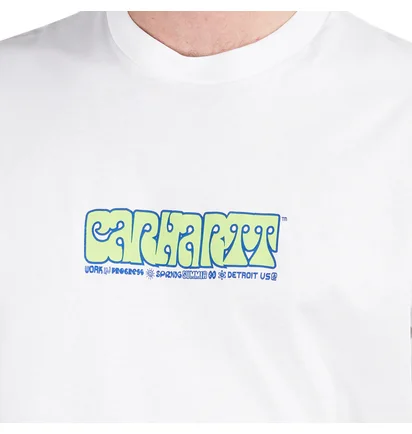 Carhartt WIP S/S Heat Script T-Shirt (Weiß)