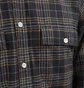 Norse Projects Villads Brushed Flannel Shirt (Navy / Gelb)