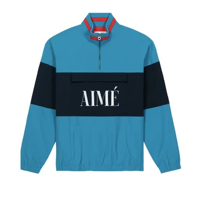 Aimé Leon Dore Nylon Quarter Zip Pullover (Türkis)